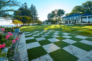 chess board landscape design in niagara