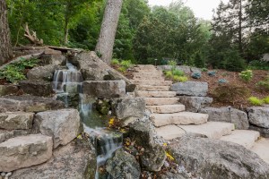 rock water feature design in grimsby